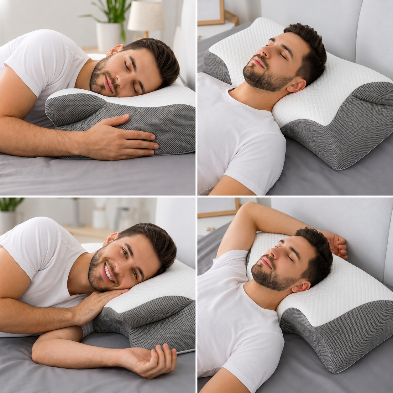 Almohada Cervical Ergonómica Viscoelástica
