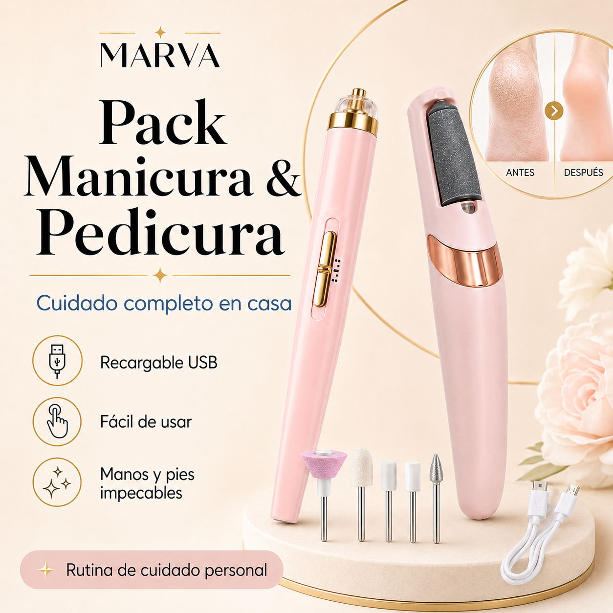 Pack Manicura & Pedicura MARVA