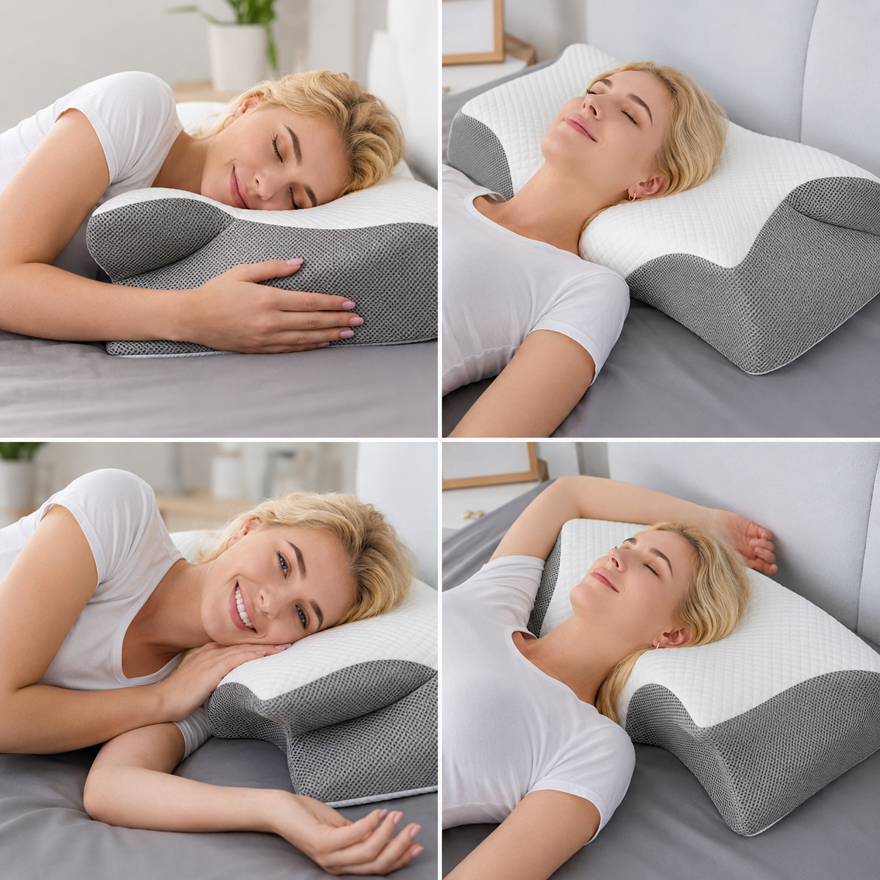 Almohada Cervical Ergonómica Viscoelástica