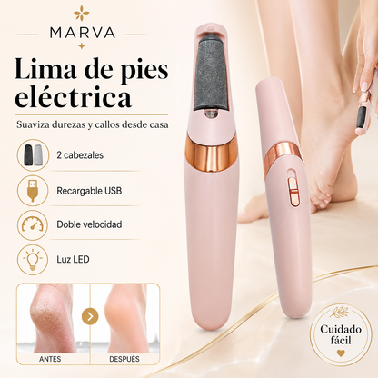Lima de Pies Eléctrica Recargable con Luz LED