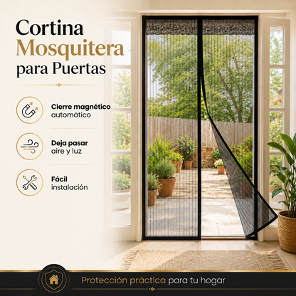 Cortina Mosquitera Magnética para Puertas