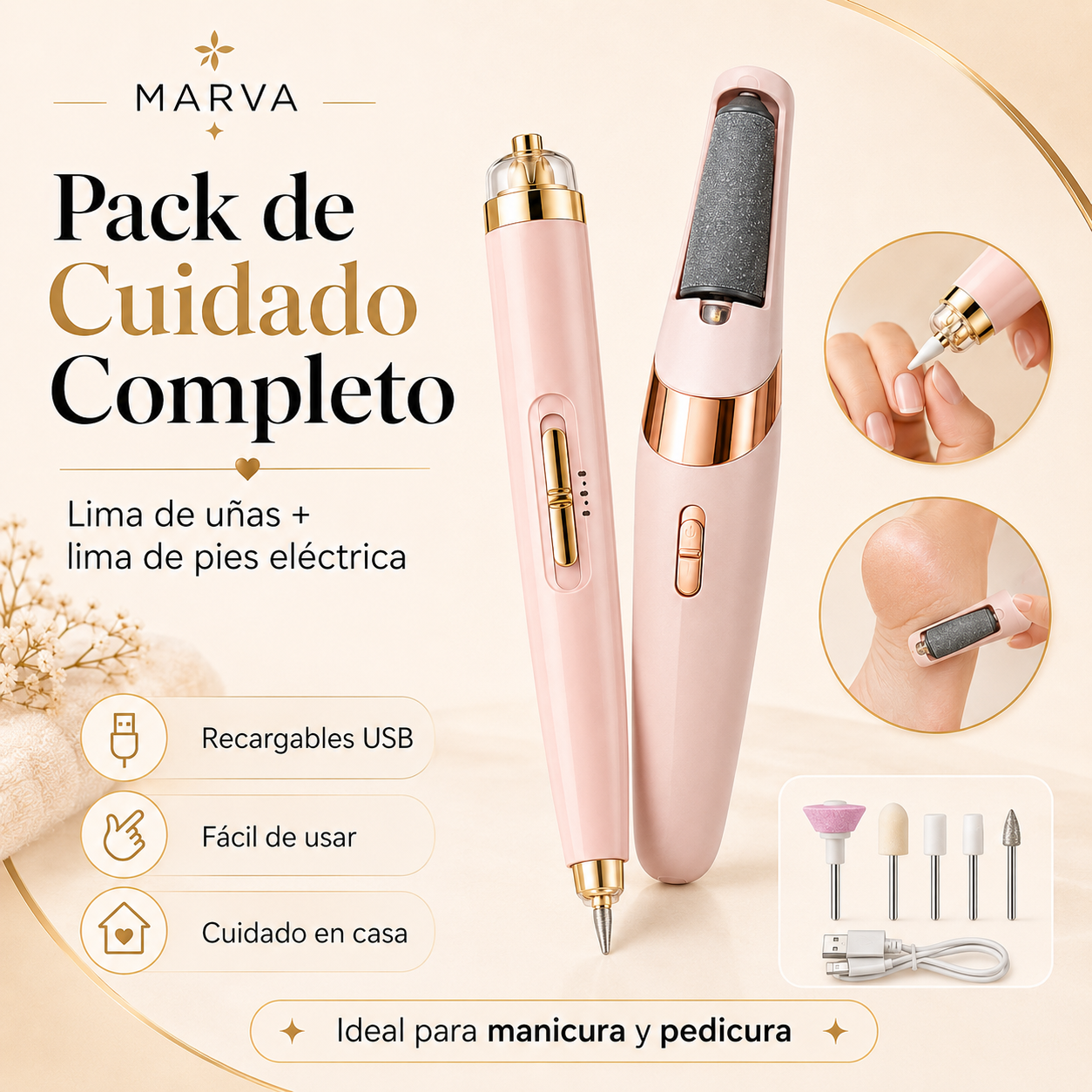 Pack Manicura & Pedicura MARVA